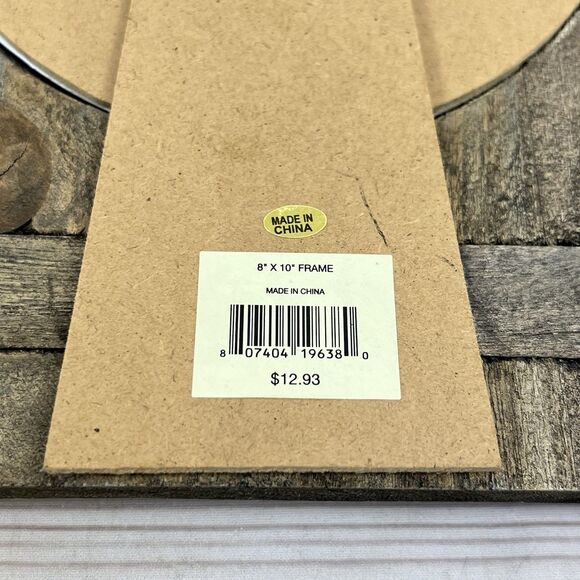 RED SHED Horseshoe Picture Frame 8x10” Wood Barbed Wire Rustic Country Western - Picture 10 of 13